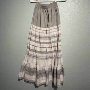 Long skirt striped